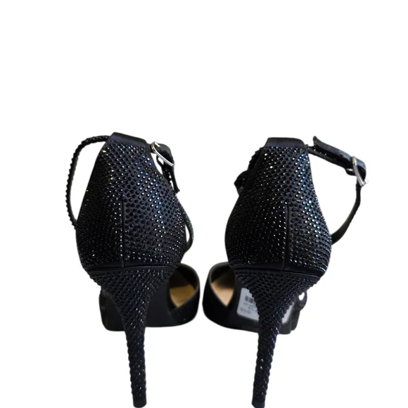 Le Chateau Collections Black Rhinestone Heels - Picture 5 of 6